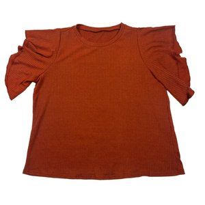 Shein curve ribbed top